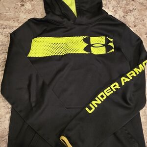 Under Armour Black and Bright Yellow ColdGear Top